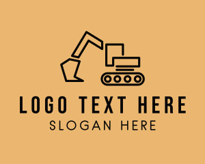 Heavy Machinery - Construction Excavation Digger logo design