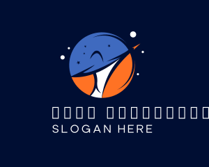 Red Moon - Galaxy Space Planet logo design