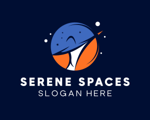 Galaxy Space Planet logo design