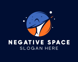 Galaxy Space Planet logo design