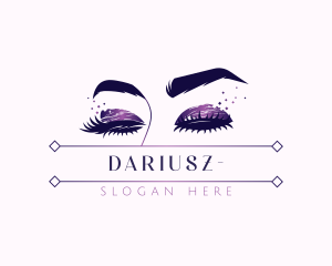 Beautician - Eyelashes Cosmetics Beauty logo design