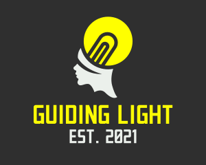 Light Bulb Head logo design