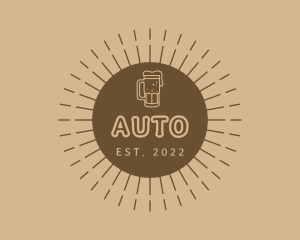 Store - Retro Sunrays Beer logo design