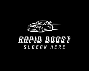 Acceleration - Speed Racing Car logo design