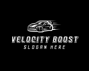 Acceleration - Speed Racing Car logo design