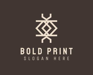 Ethnic Weave Print logo design