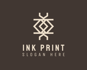 Print - Ethnic Weave Print logo design