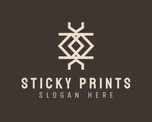 Ethnic Weave Print logo design