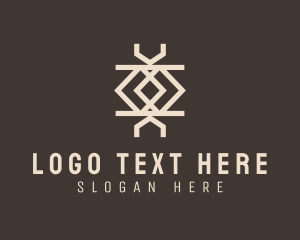 Prehistoric - Ethnic Weave Print logo design