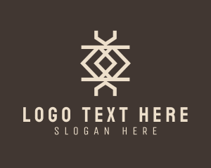 Ethnic Weave Print Logo