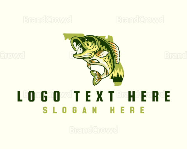 Florida Bass Fishing Logo