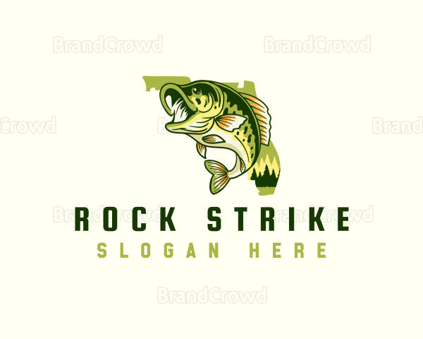 Florida Bass Fishing Logo