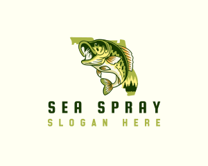 Florida Bass Fishing logo design