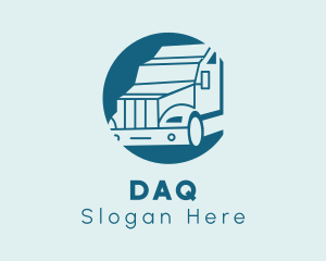 Blue - Trailer Trucking Company logo design