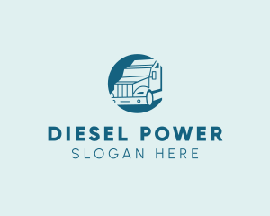 Diesel - Trailer Trucking Company logo design