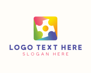 Caregiver - Human Community Organization logo design