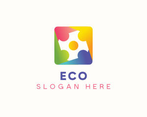 Social Worker - Human Community Organization logo design
