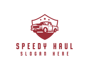 Truck - Truck Transport Shield logo design