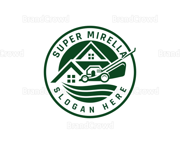 Lawn Trimmer Mower Logo