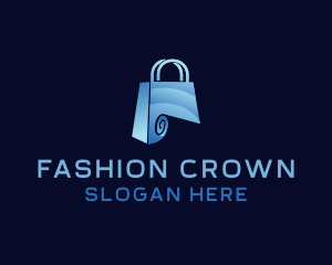 Paper Shopping Bag Fashion logo design