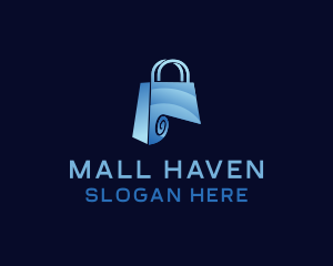 Paper Shopping Bag Fashion logo design