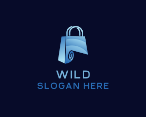 Marketplace - Paper Shopping Bag Fashion logo design