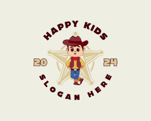 Cowboy Kid Star logo design