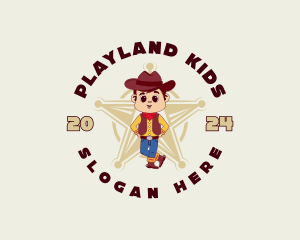 Cowboy Kid Star logo design