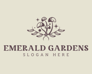 Herbal Wellness Shrooms logo design