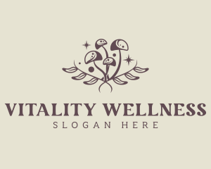 Herbal Wellness Shrooms logo design