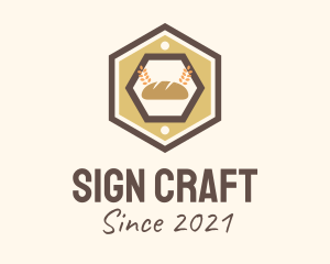 Sign - Hexagon Bakery Sign logo design