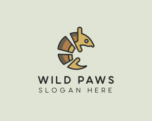 Animal Wild Armadillo logo design