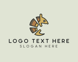 Lemur - Animal Wild Armadillo logo design