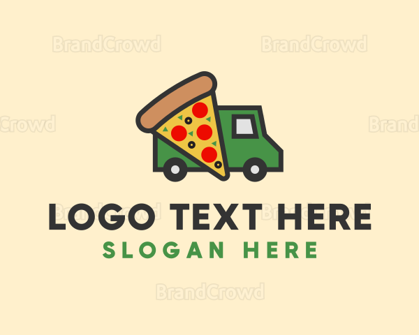 Pizza Fast Food Delivery Logo