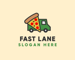 Pizza Fast Food Delivery logo design