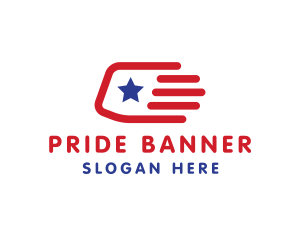 American Flag Speed logo design