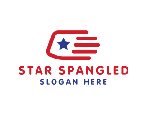 American Flag Speed logo design