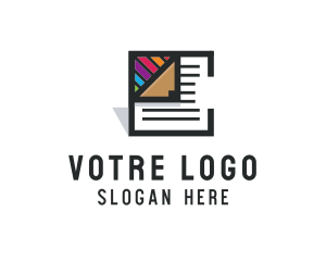 Creative Document File logo design