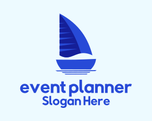 Sailing Blue Boat Logo