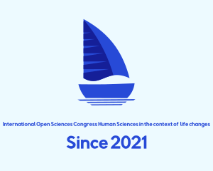Ship - Sailing Blue Boat logo design