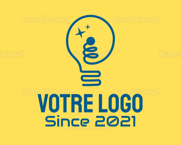 Modern Light Bulb Logo