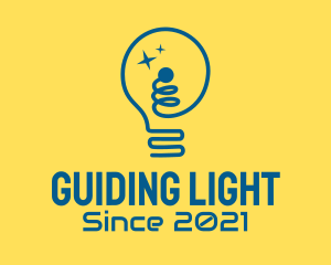 Modern Light Bulb logo design