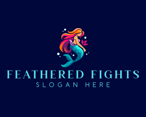 Female Mermaid Folklore logo design