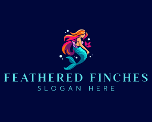 Female Mermaid Folklore logo design