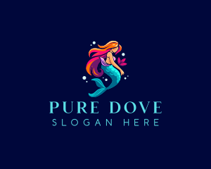 Female Mermaid Folklore logo design