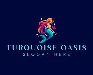 Female Mermaid Folklore logo design