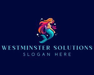 Female Mermaid Folklore logo design