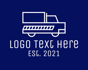 Simple - Minimalist Delivery Truck logo design