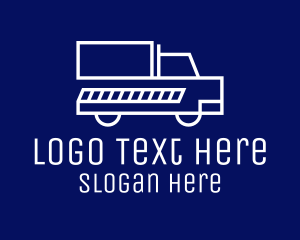 Minimalist Delivery Truck Logo