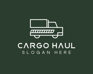 Minimalist Delivery Truck logo design